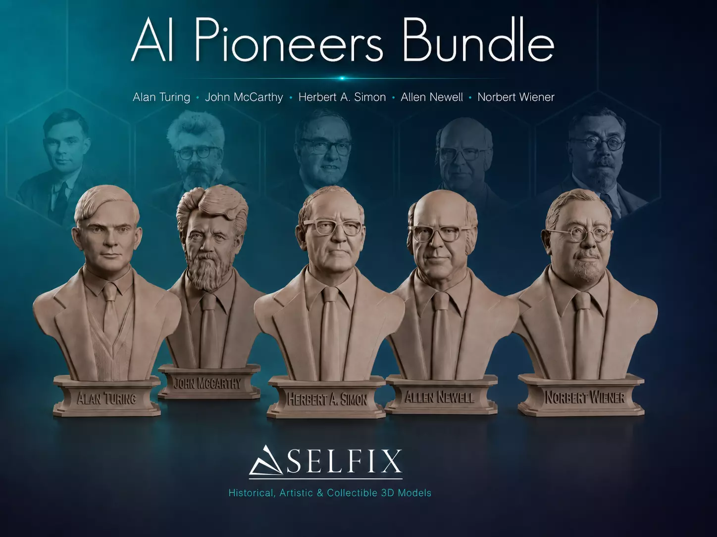 AI Pioneers 3D Model Pack