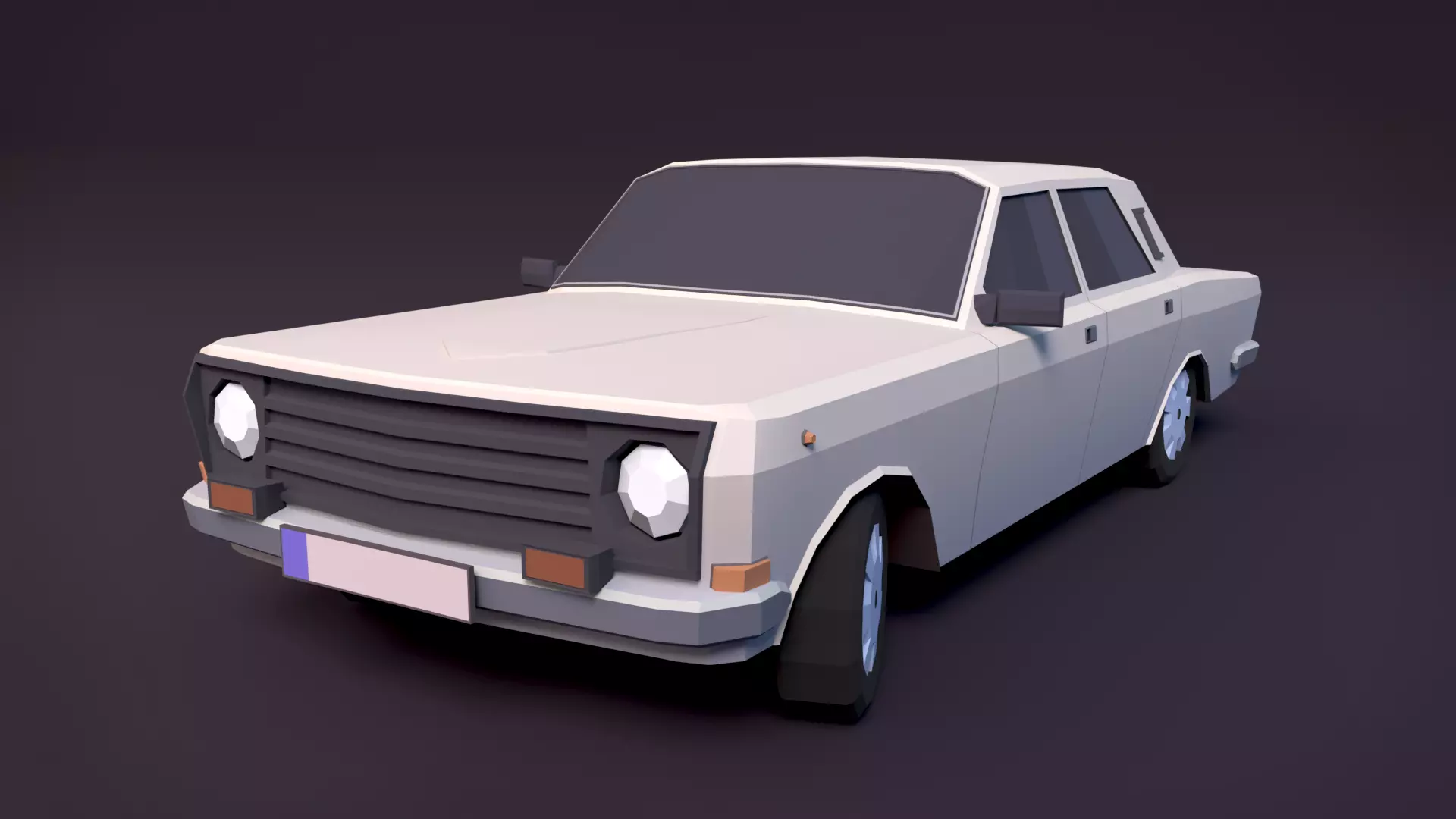 Old Soviet Car - BoznaWhat Low-poly 3D model