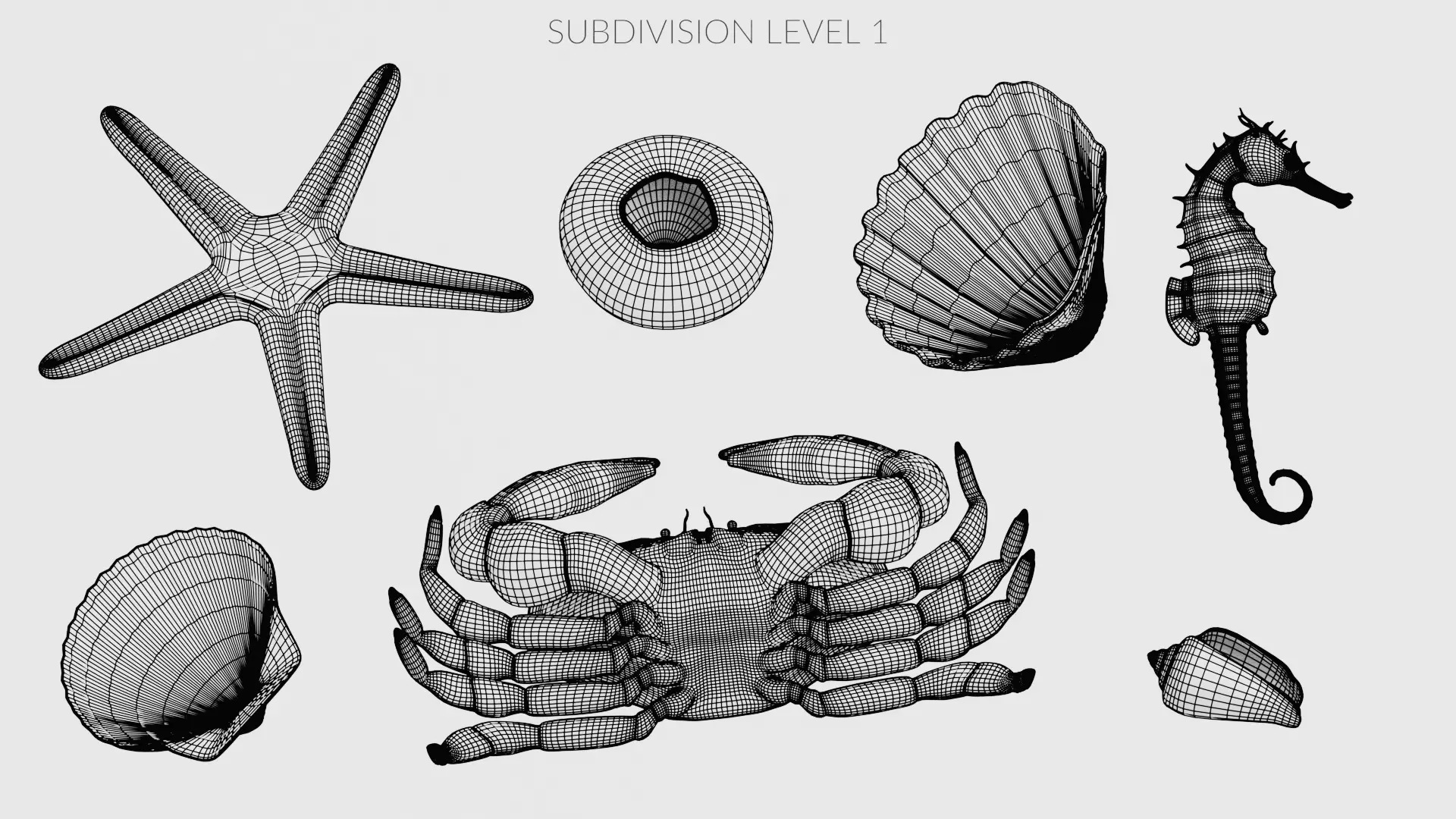 -Sealife Set- 3D model_30