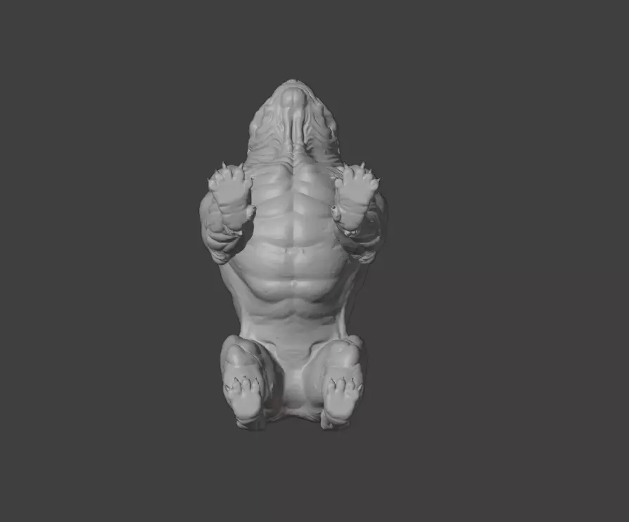 Mutated Quadruped Creature Low-poly 3D model_23