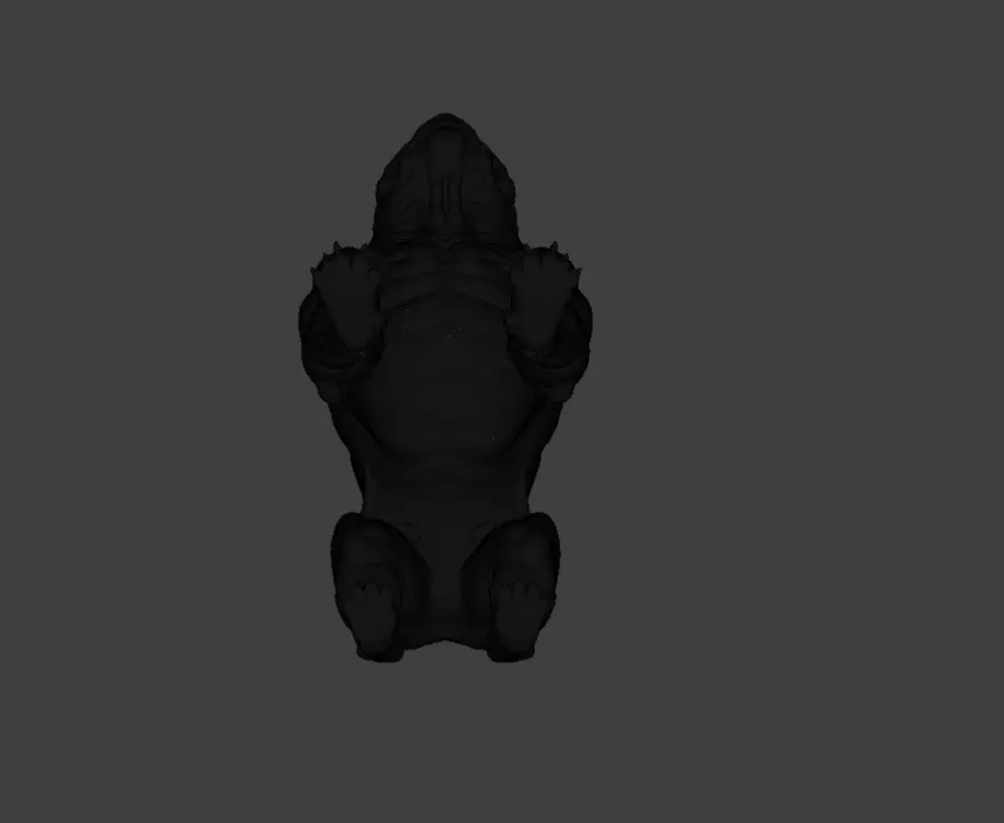 Mutated Quadruped Creature Low-poly 3D model_29
