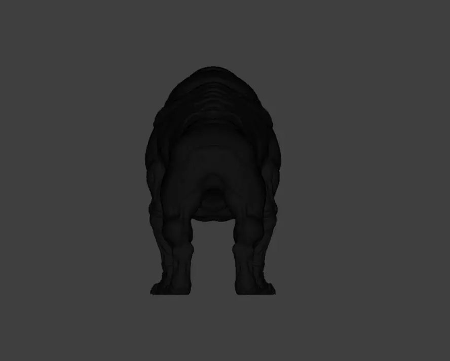 Mutated Quadruped Creature Low-poly 3D model_26