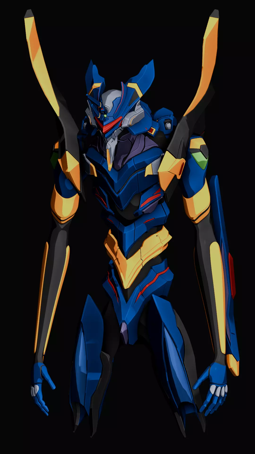 Units-06 Eva Neon Genesis Evangelion 3D Model 3D model_17