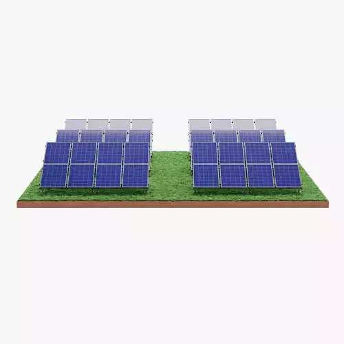 Solar Farm V2 - Polycrystalline Array with Terrain Base