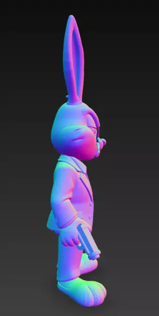 Bugs Bunny Scarface Edition 3D print model_5