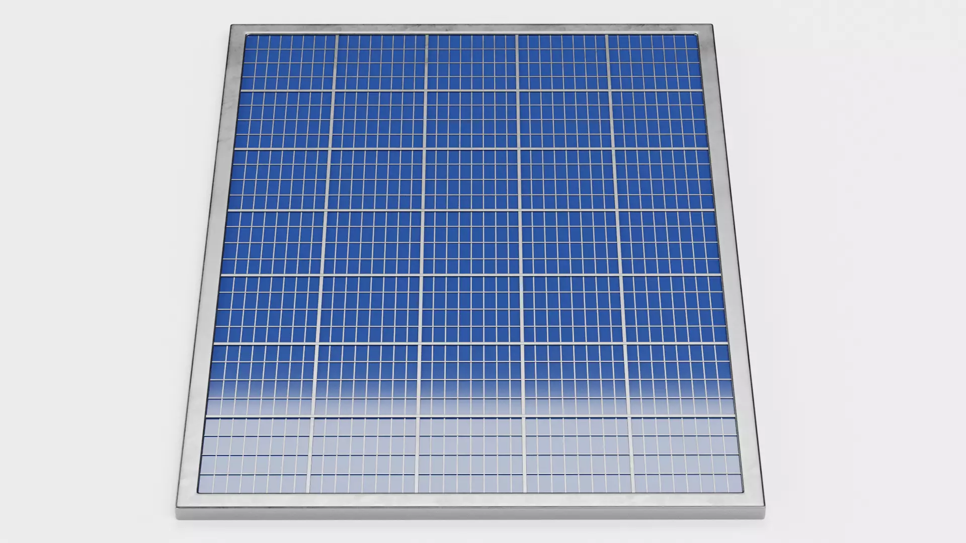 Solar Panel Plate V2 - Polycrystalline Photovoltaic Module 3D model