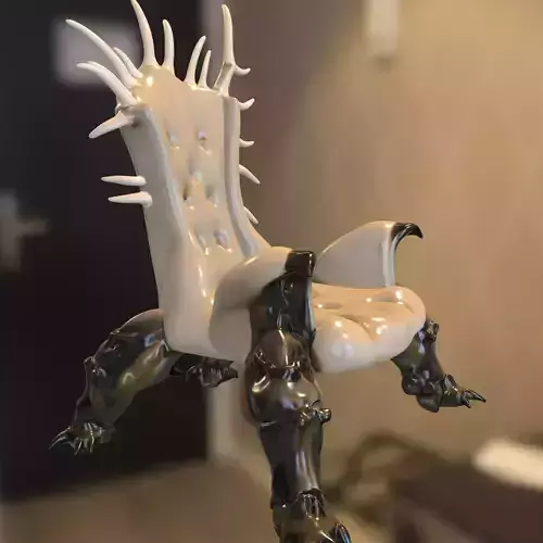 Demonic Throne Chair Creature Limbed