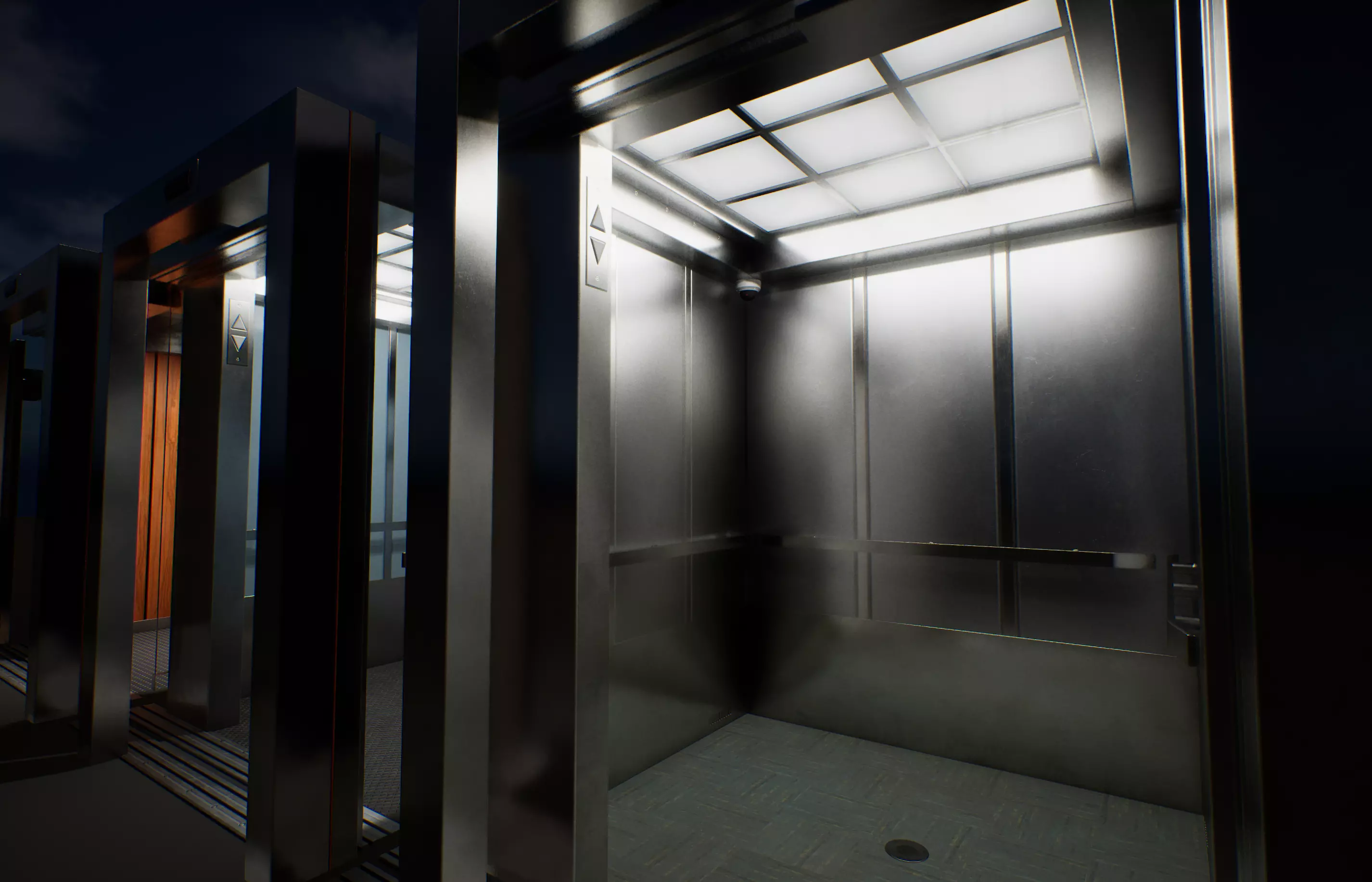 Elevator Set for UE5 Low-poly 3D model_2