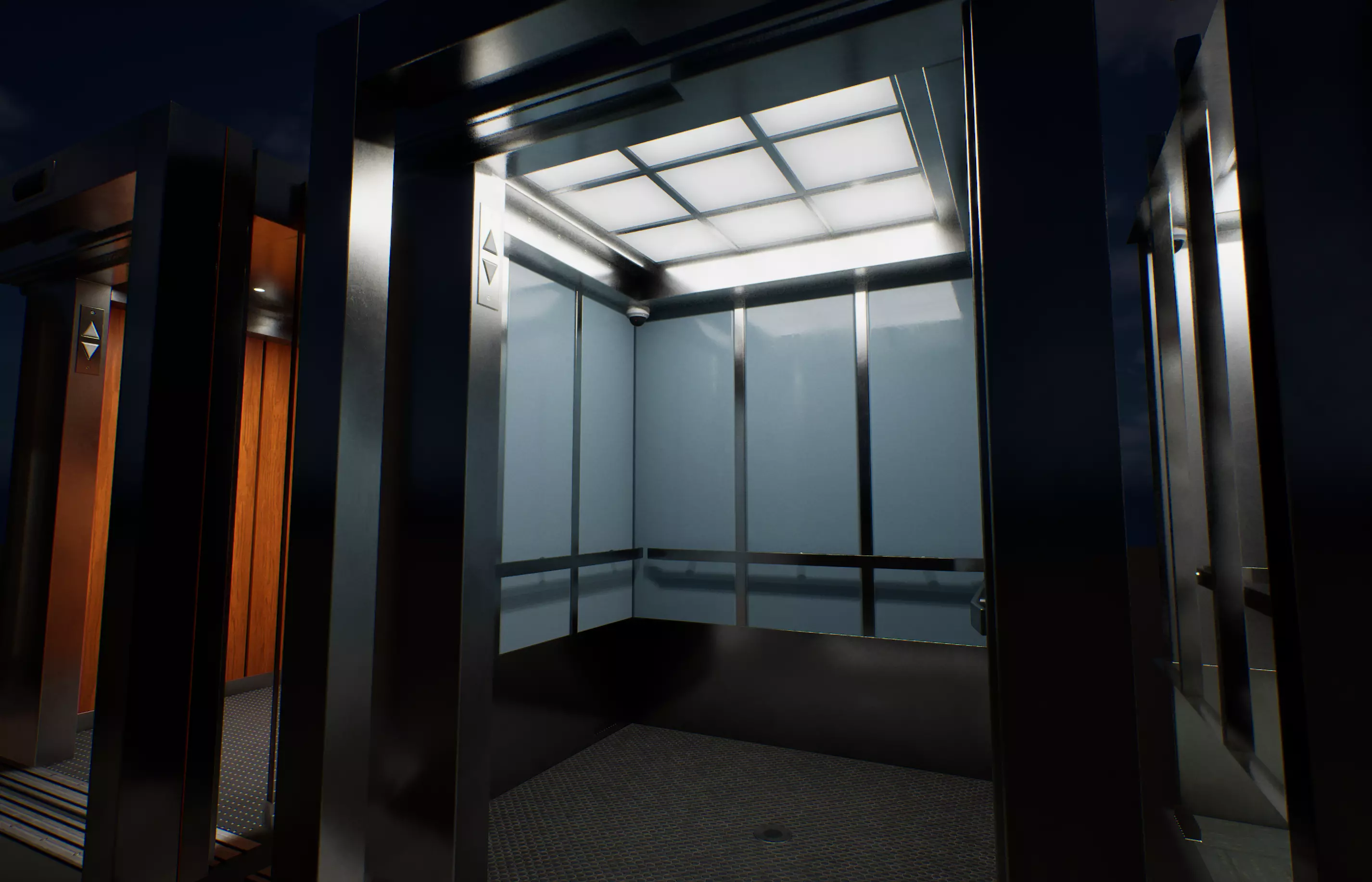 Elevator Set for UE5 Low-poly 3D model_3