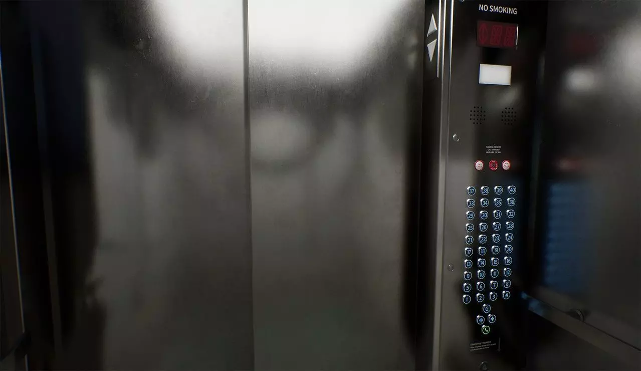 Elevator Set for UE5 Low-poly 3D model_11