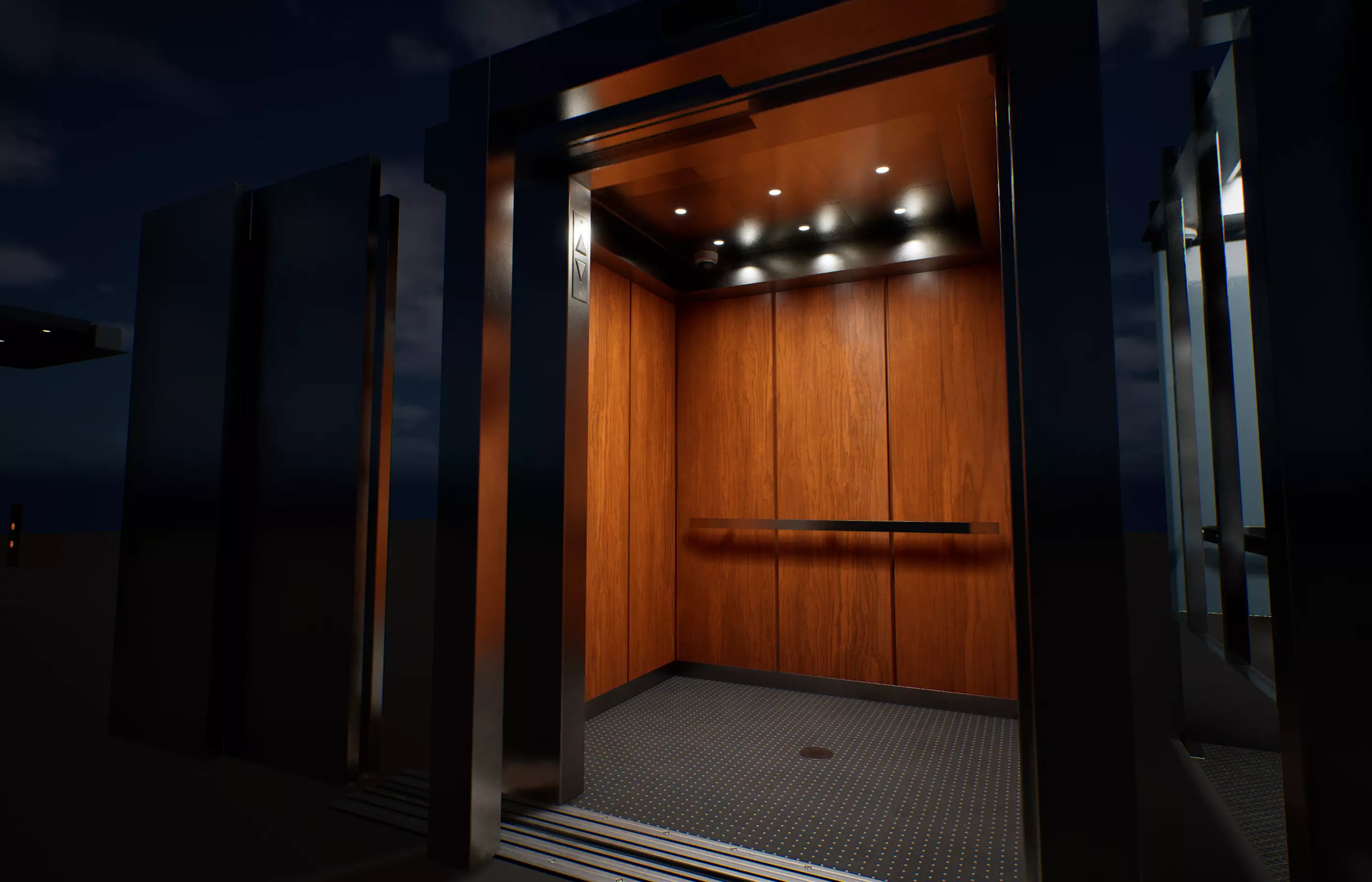 Elevator Set for UE5 Low-poly 3D model_6