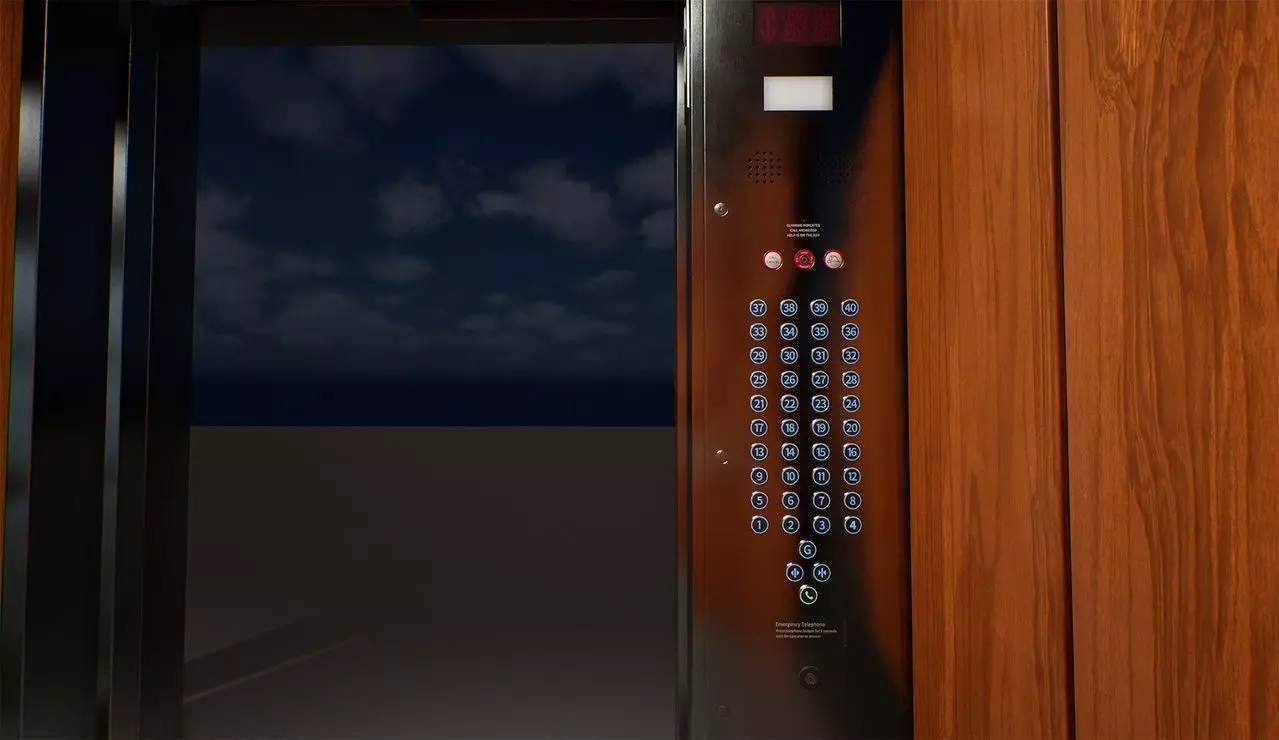 Elevator Set for UE5 Low-poly 3D model_15