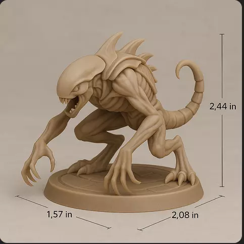 CHITIN LURKER Alien Stealth Predator Unit 5 Deadly Poses 3D print model_0