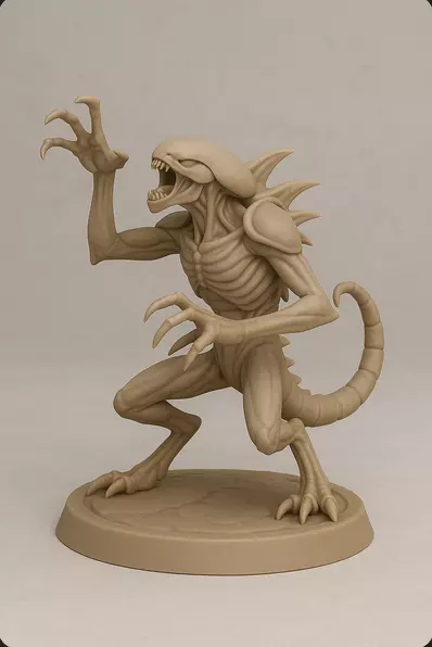 CHITIN LURKER Alien Stealth Predator Unit 5 Deadly Poses 3D print model_3