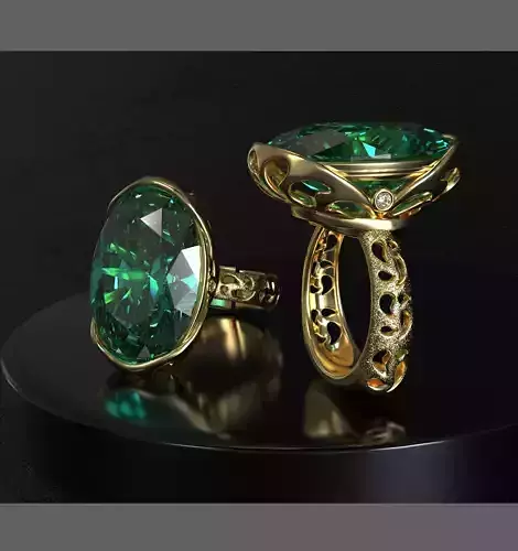 Emerald Oval ring