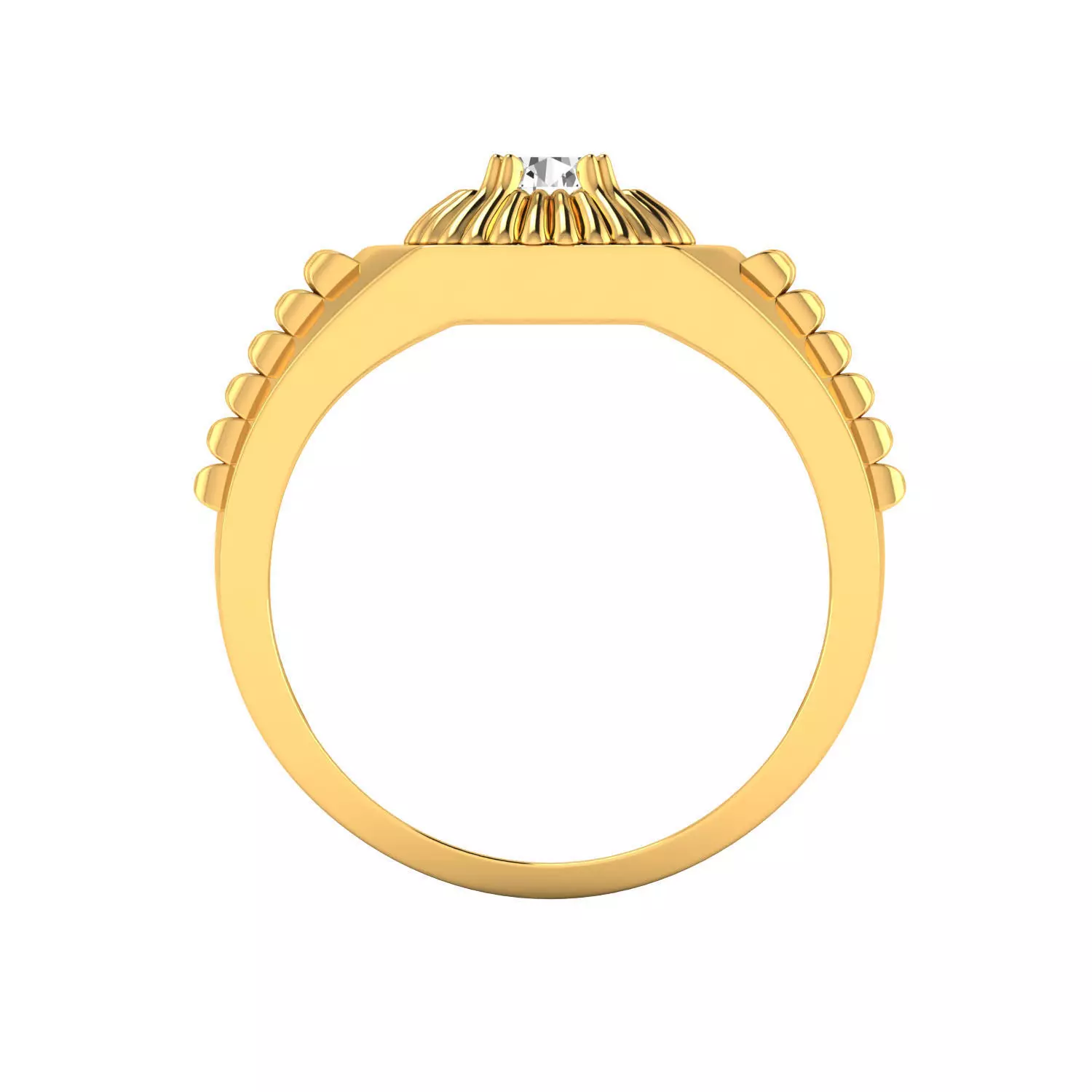 Mens Solitaire Ring Render 3dm STL MTL SLC JCD OBJ FBX Details 3D print model_22