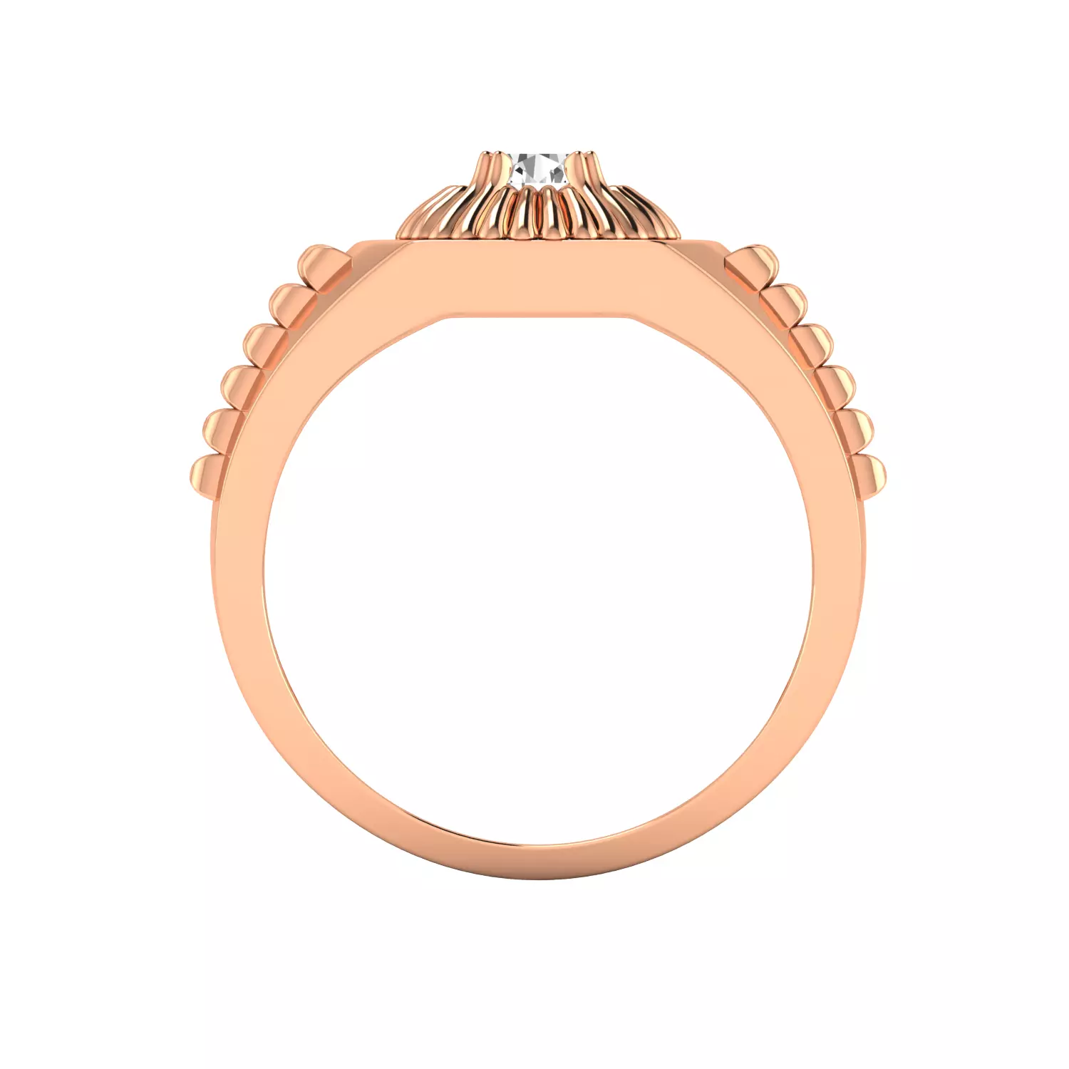 Mens Solitaire Ring Render 3dm STL MTL SLC JCD OBJ FBX Details 3D print model_8