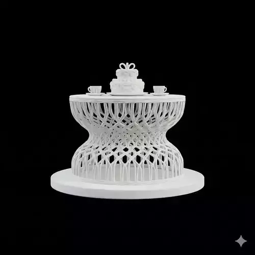 Coffee Table Set with Cake