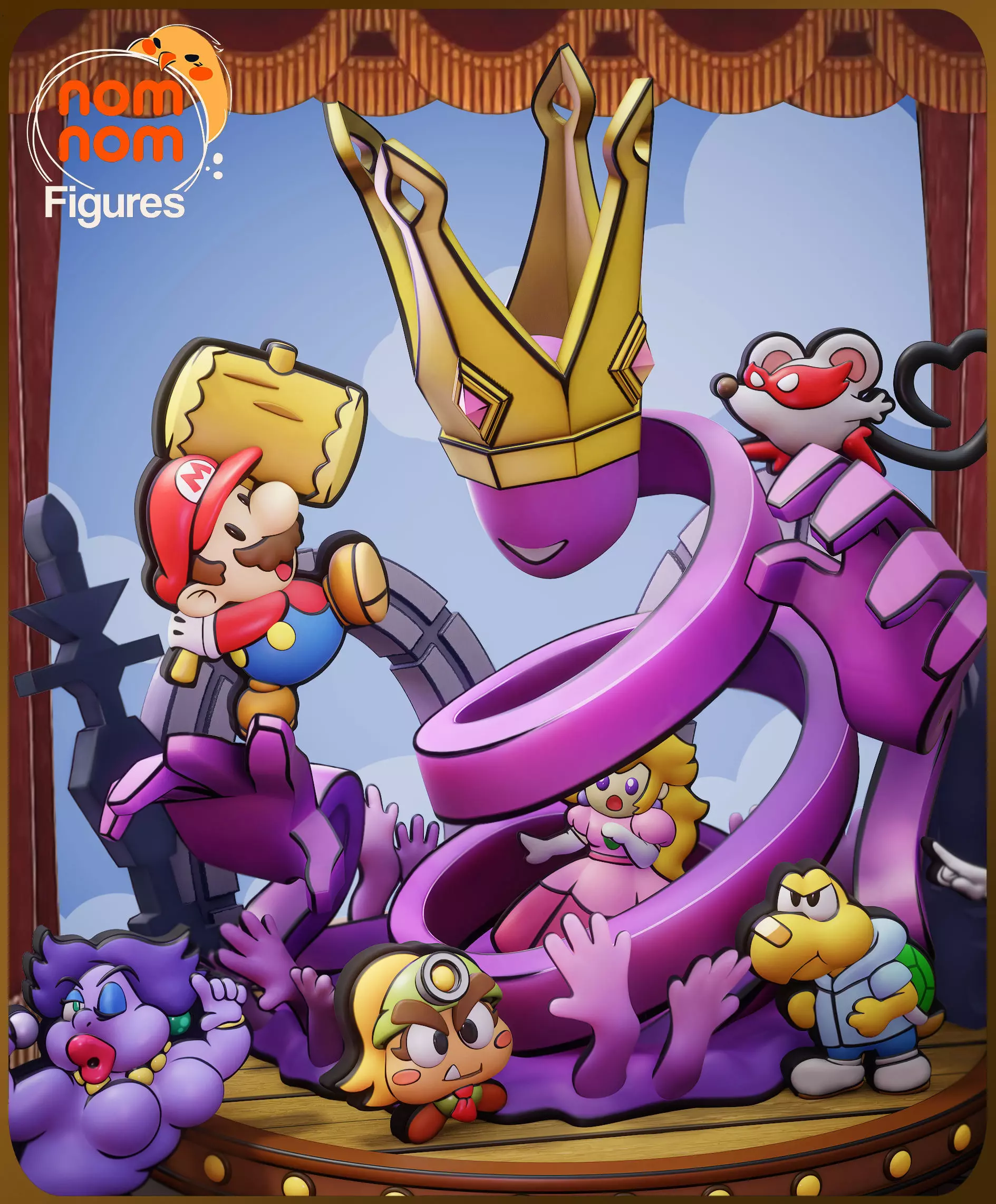 Chibi Paper Mario 3D print model