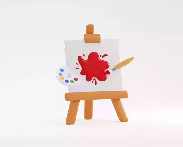 Painting board with color plate