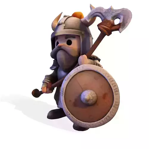 Low Poly Viking Warrior 3D Model Ready for 3D Print 3D print model Low Poly Viking Warrior 3D Model Ready for 3D Print 3D print model