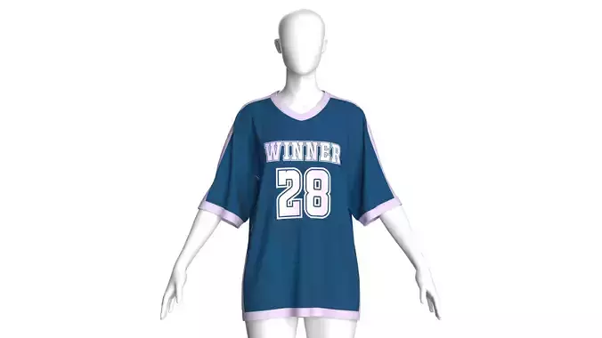 Girls Oversized Basketball Tshirt - Mesh