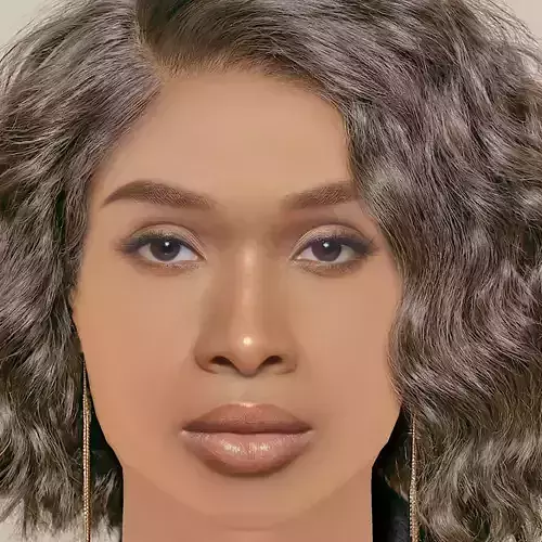 Jennifer Hudson Head - No Hair - Low poly head for game
