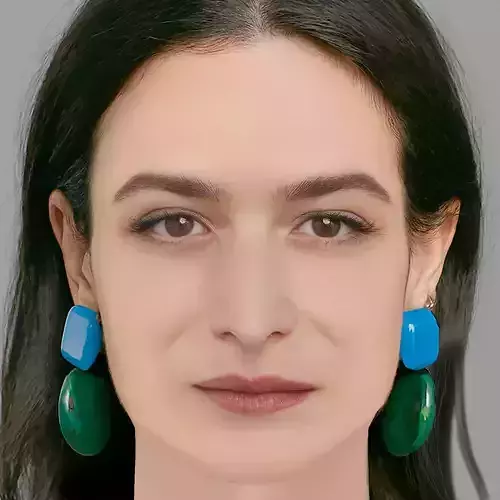 Jenny Slate Head - No Hair - Low poly head for game