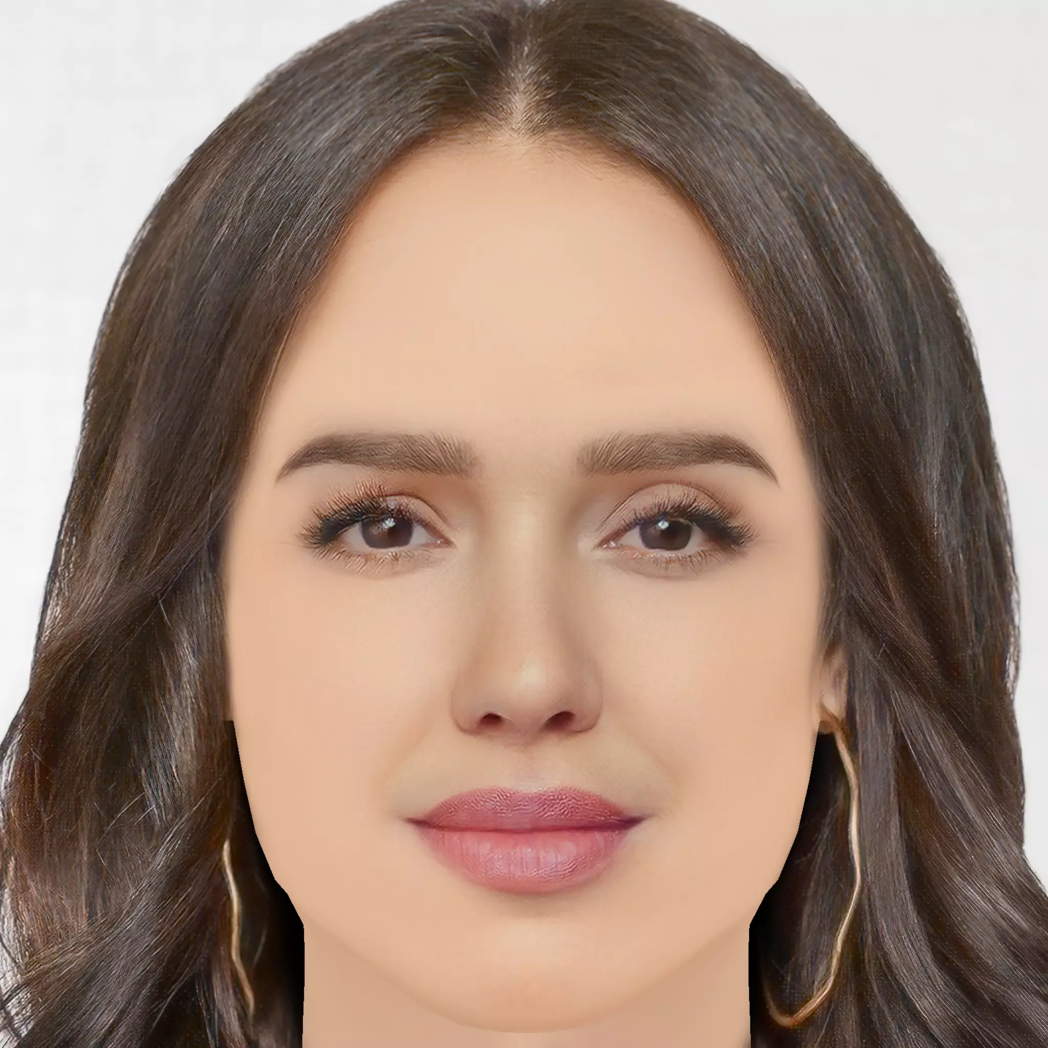 Jessica Alba Head - No Hair - Low poly head for game Low-poly 3D model
