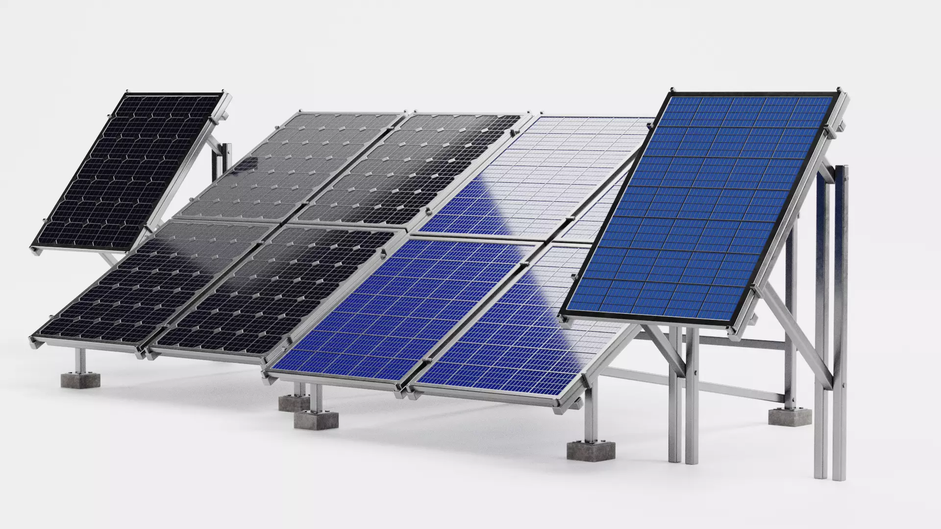 -Solar Panels Set- 3D model_3