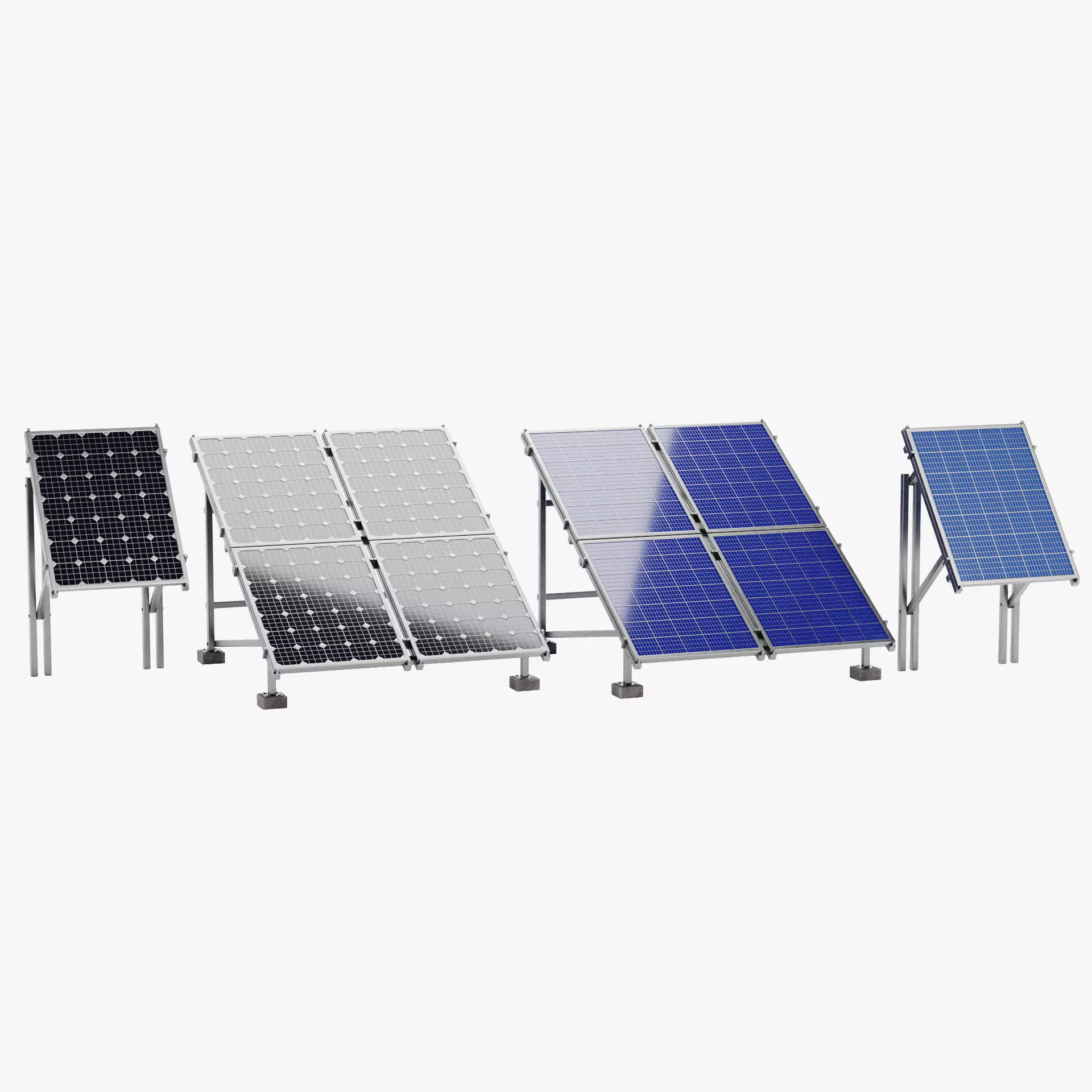 -Solar Panels Set- 3D model_18