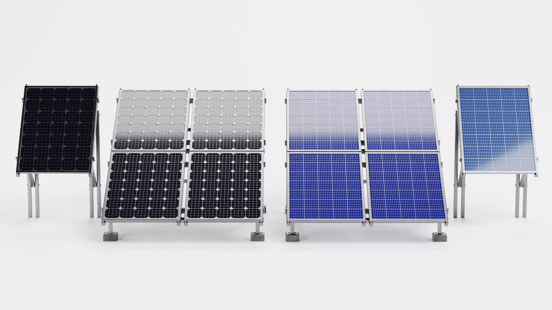 -Solar Panels Set- 3D model_4