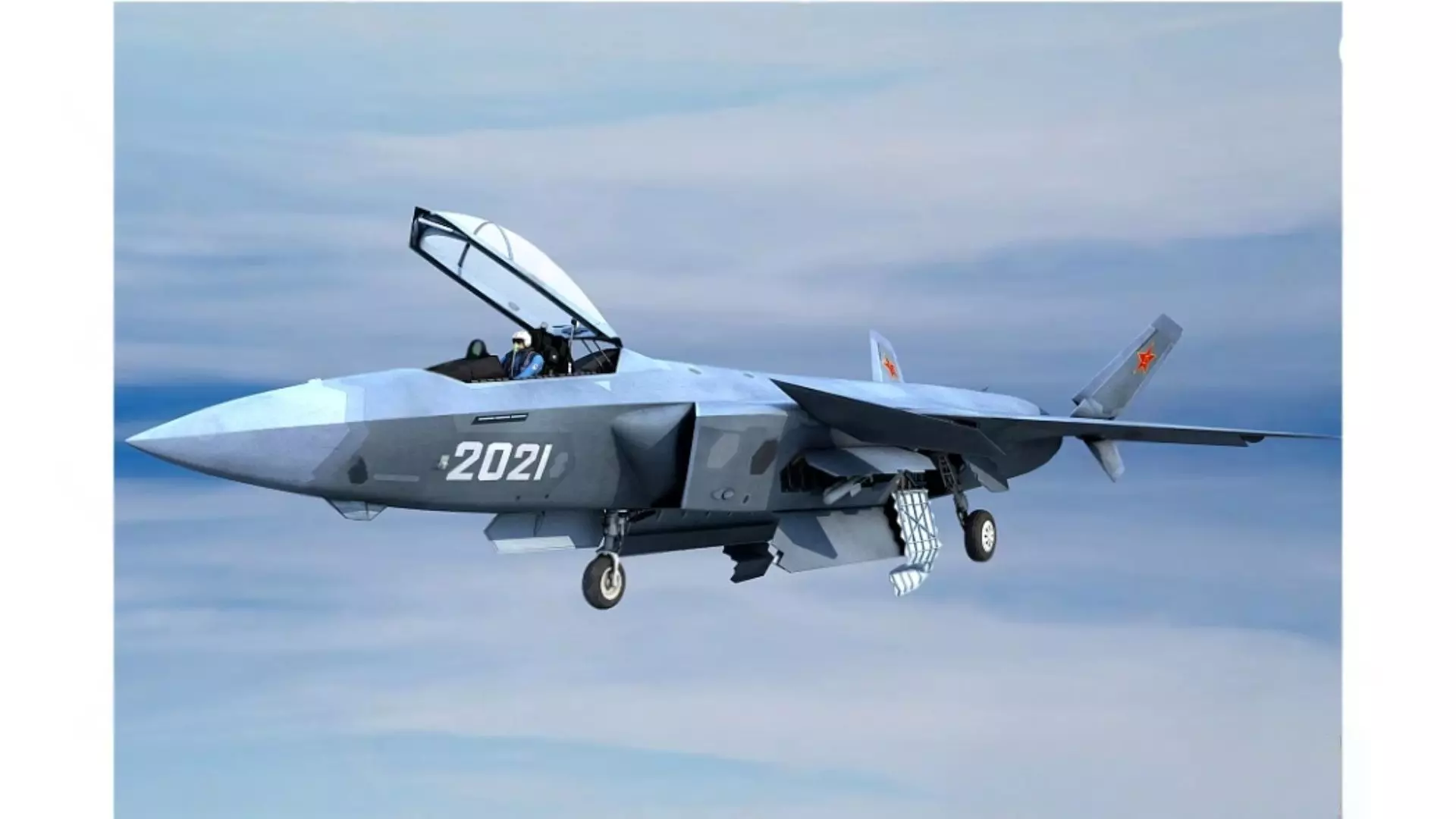 Stealth fighter jet Low-poly 3D model_3