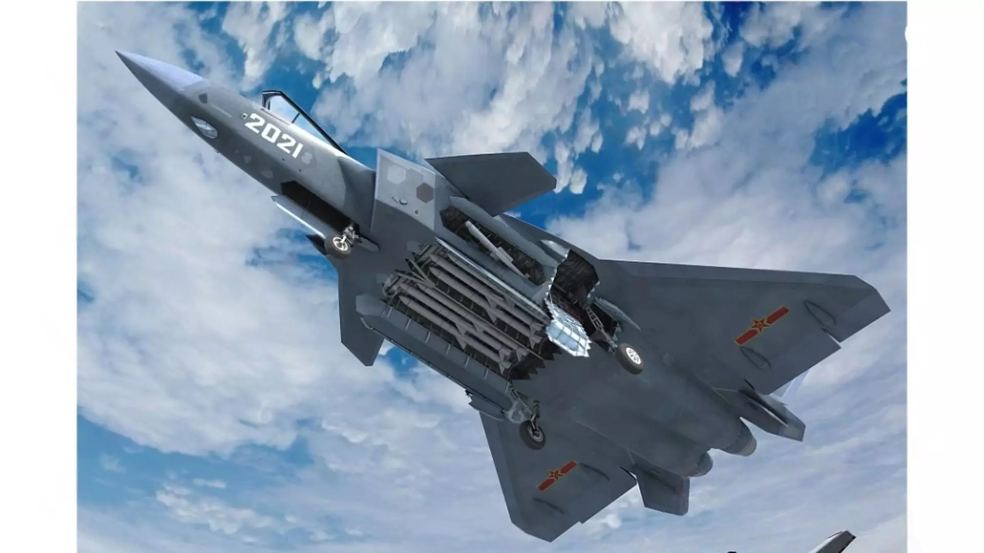 Stealth fighter jet Low-poly 3D model_4