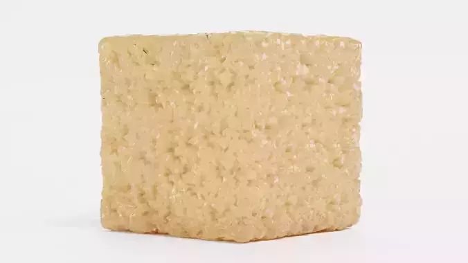 Sugar Cube V3 - Realistic Brown Raw Cane Sweetener 3D model 4