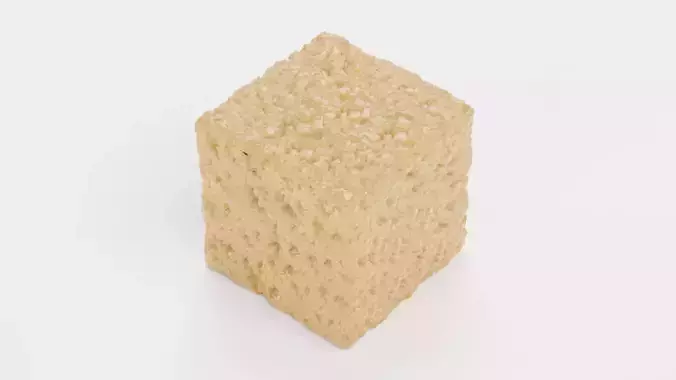 Sugar Cube V3 - Realistic Brown Raw Cane Sweetener 3D model 5