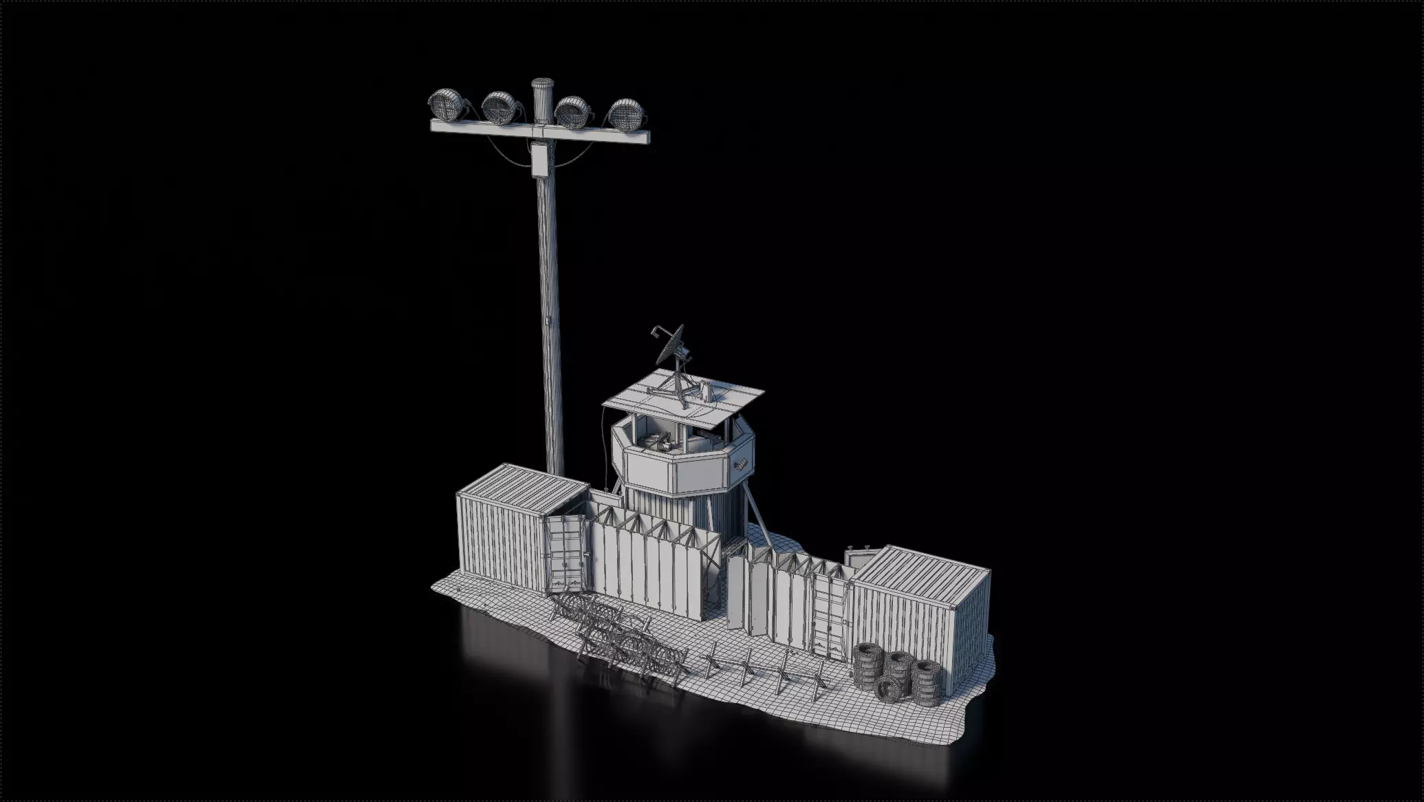 Warzone - Mobile Wall 3D model_4