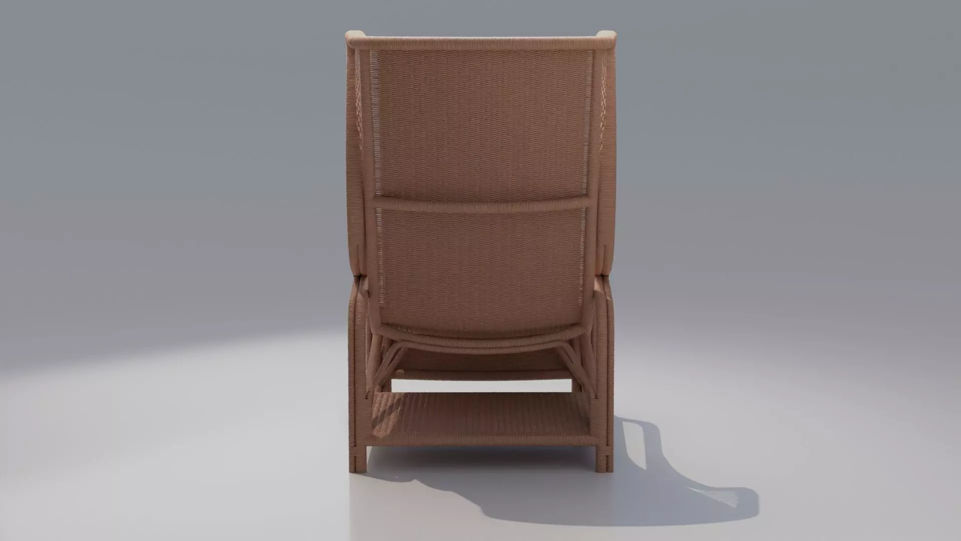 CB2 Remo Rattan Lounge Chair 3D model_9