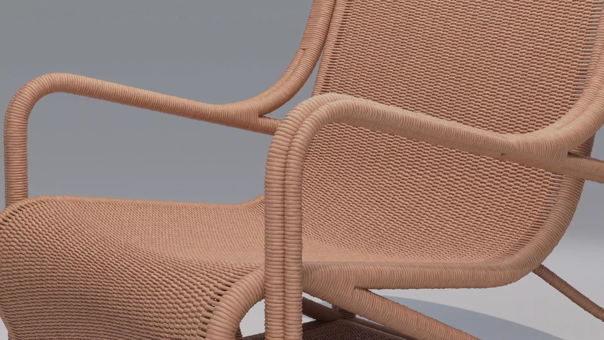 CB2 Remo Rattan Lounge Chair 3D model_11