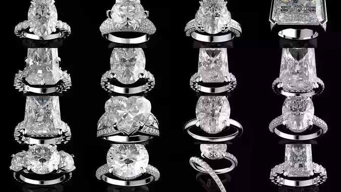 50 Solitaire Rings