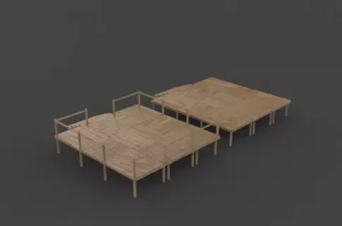 Low Poly Pirate 3D model_3