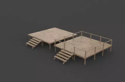 Low Poly Pirate 3D model_2