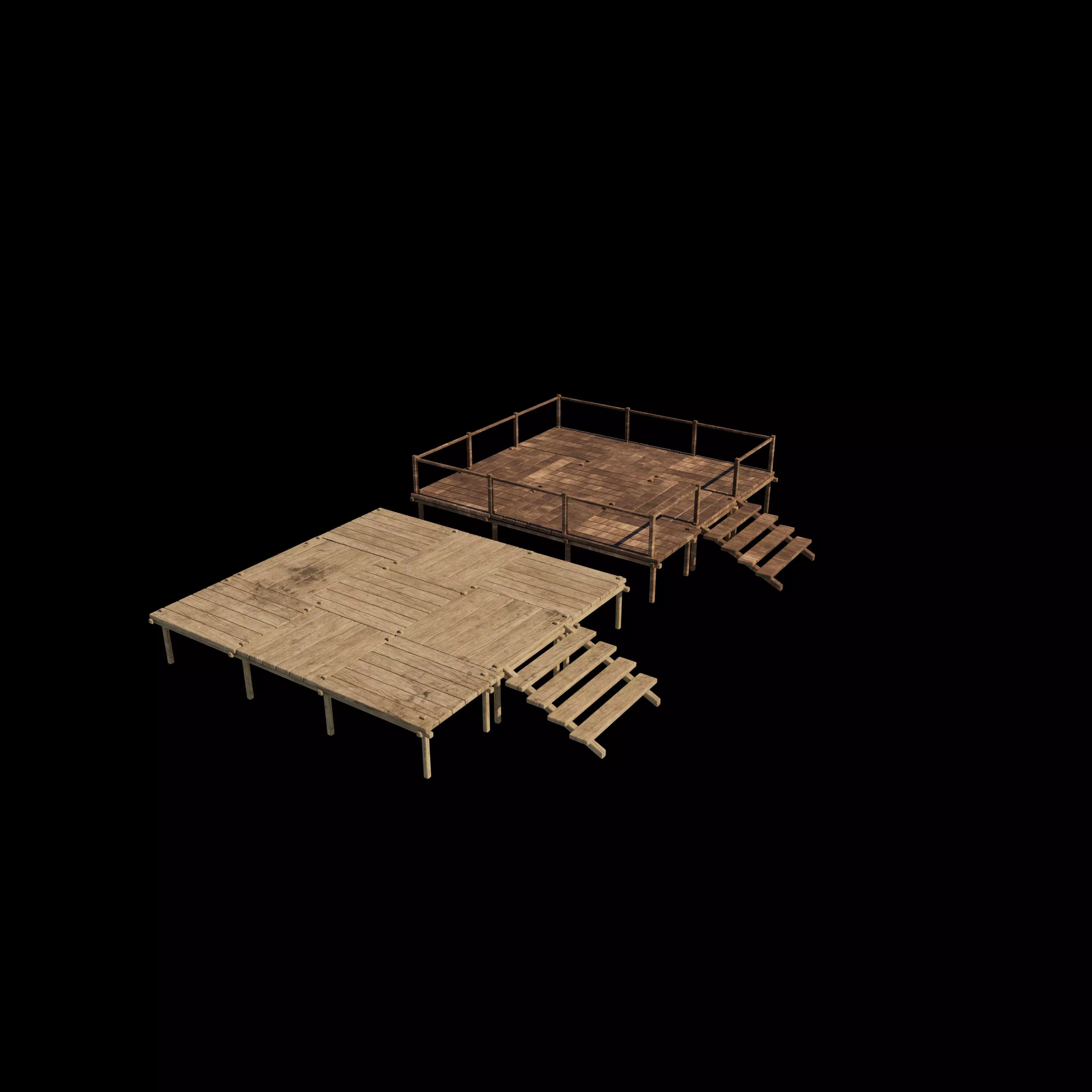 Low Poly Pirate 3D model_10