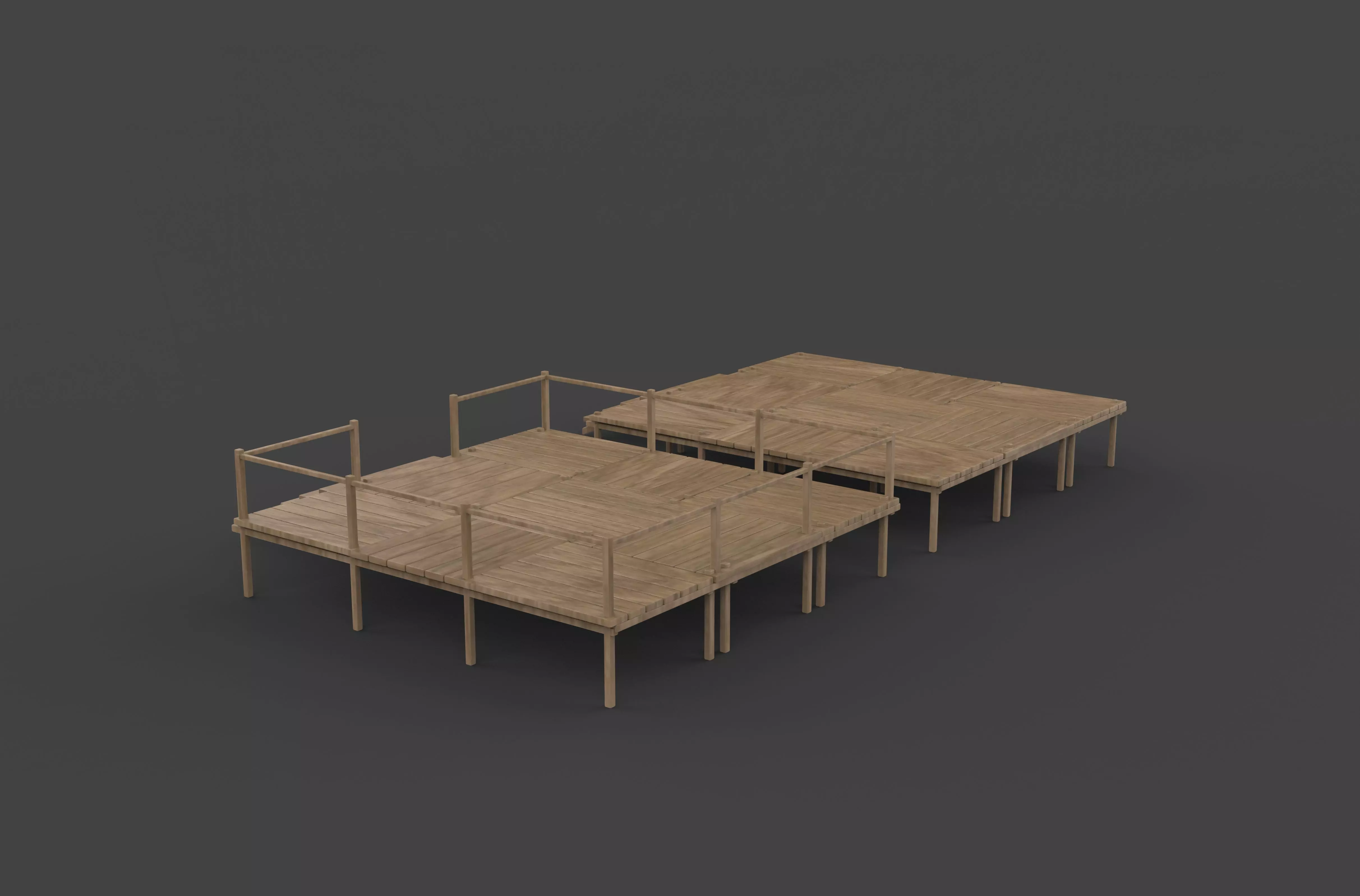 Low Poly Pirate 3D model_5