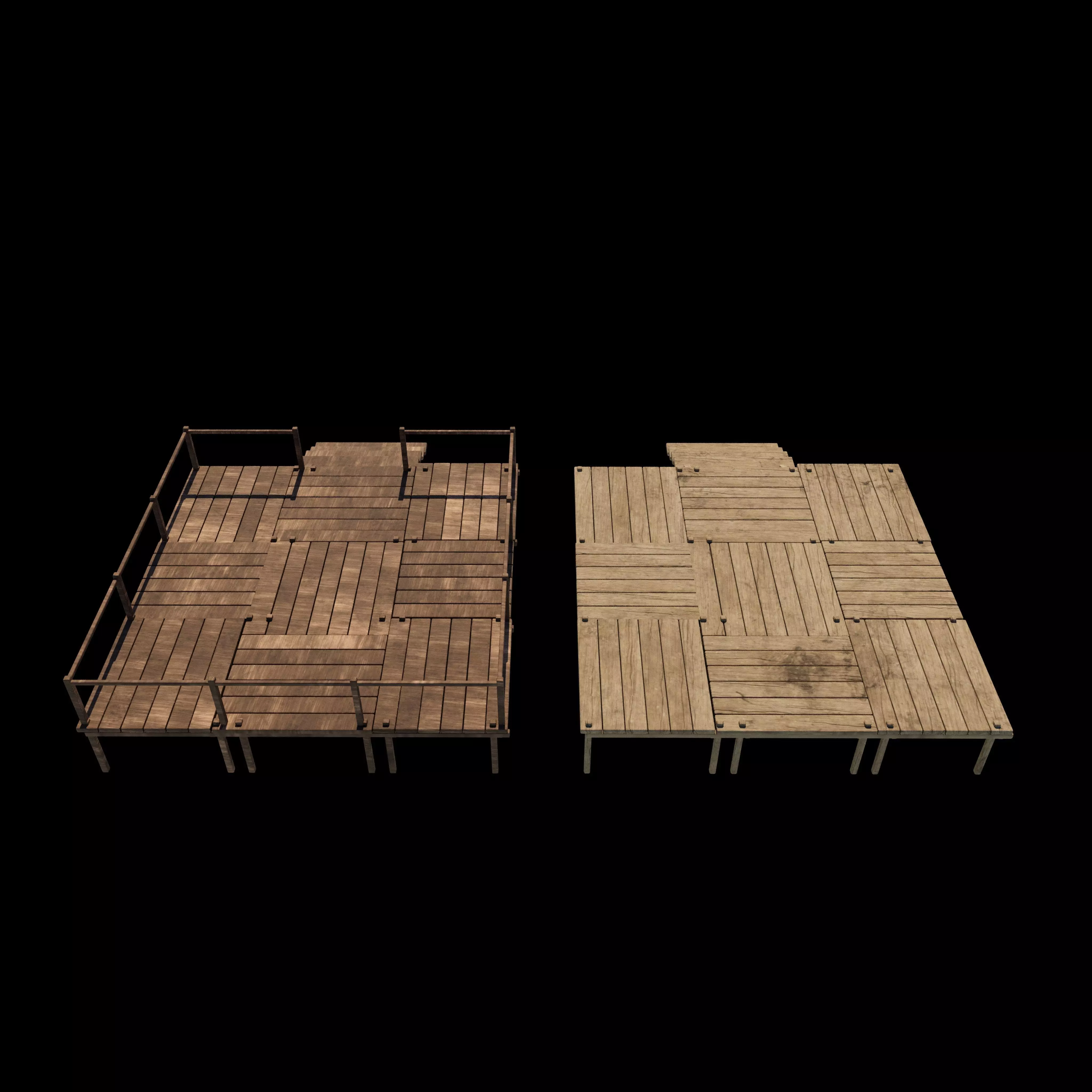 Low Poly Pirate 3D model_12