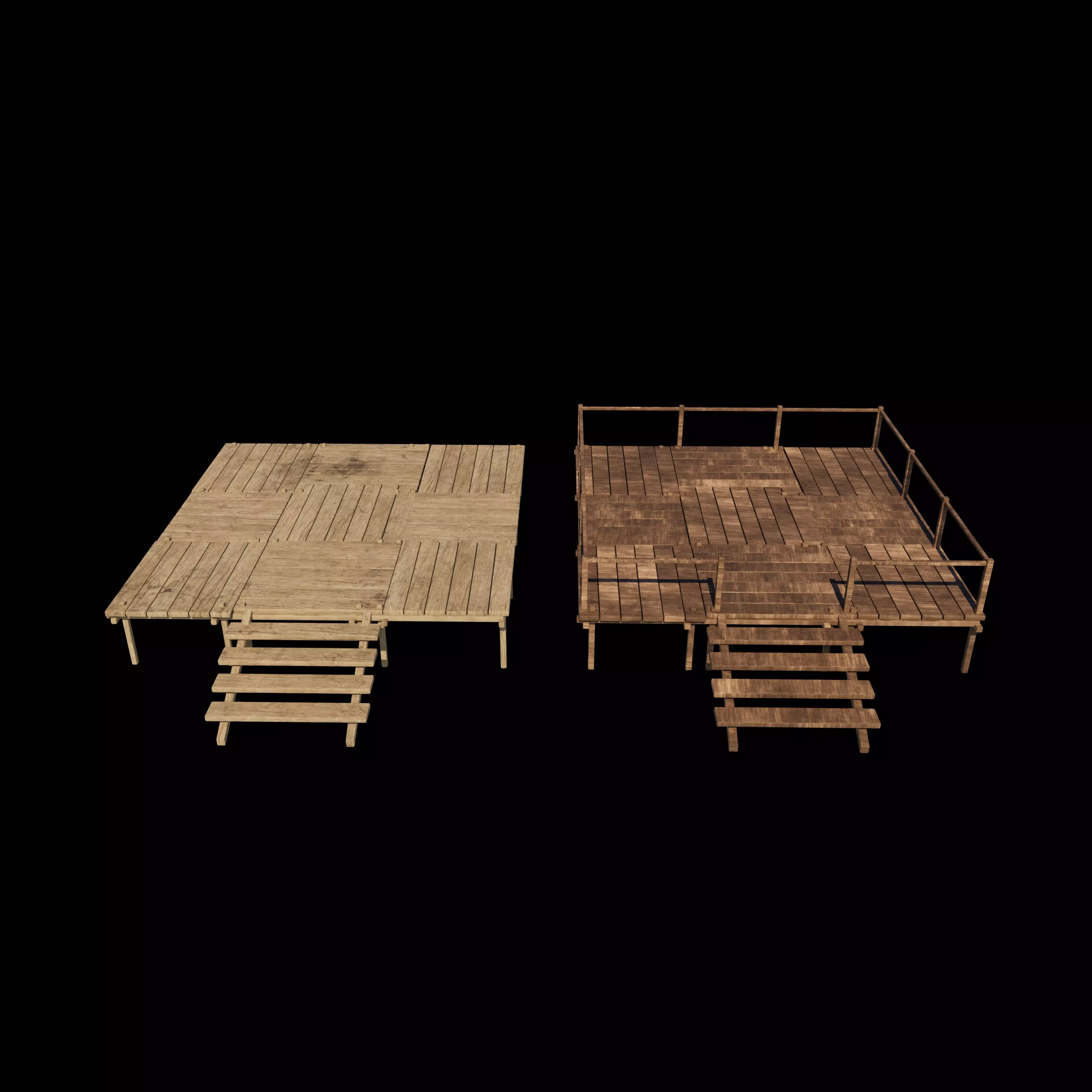 Low Poly Pirate 3D model_9