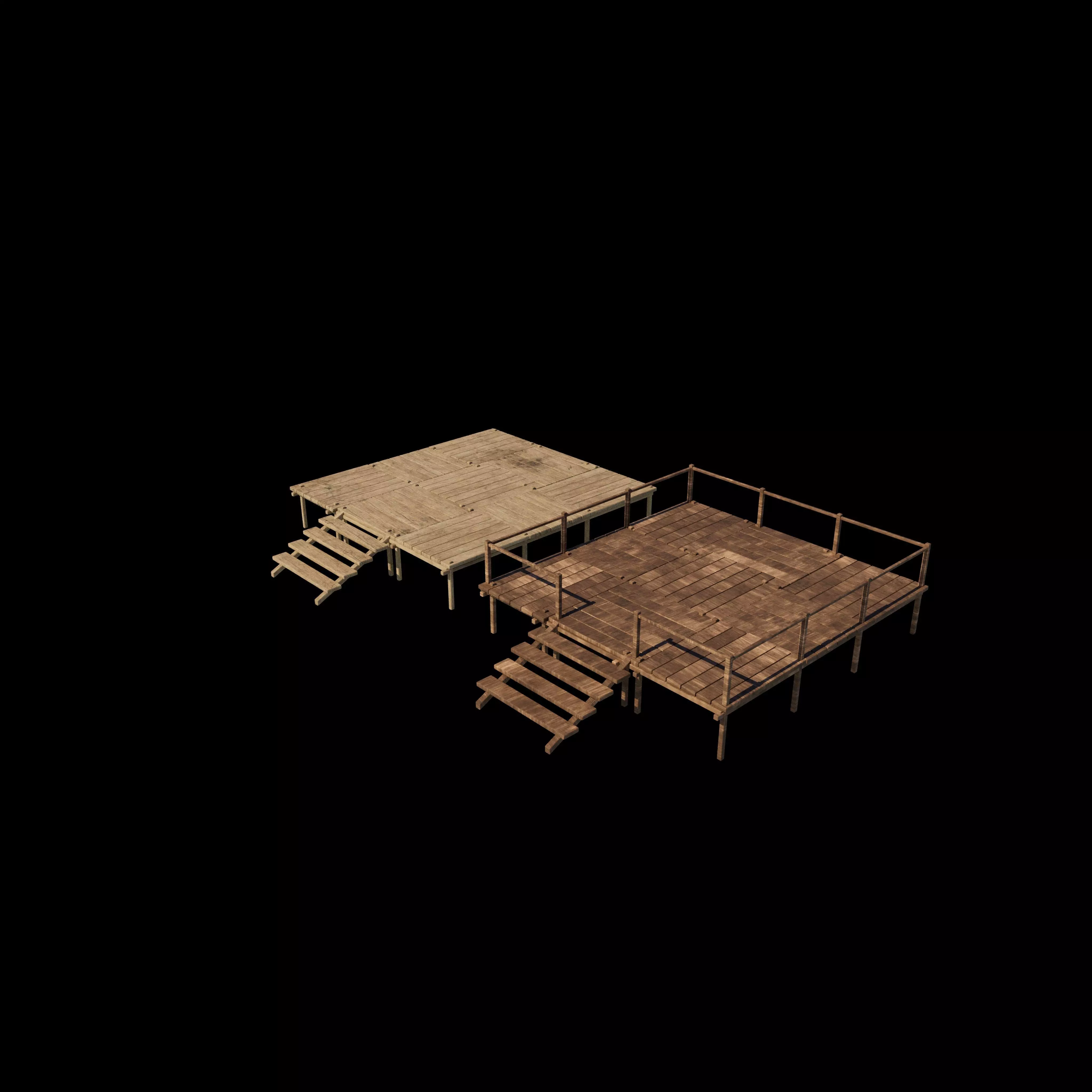 Low Poly Pirate 3D model_0