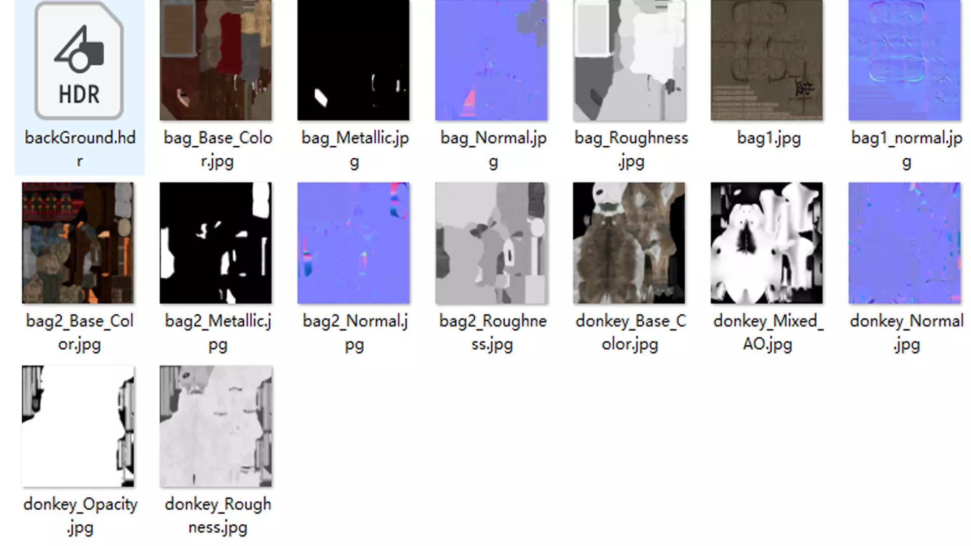 donkey Low-poly 3D model_14