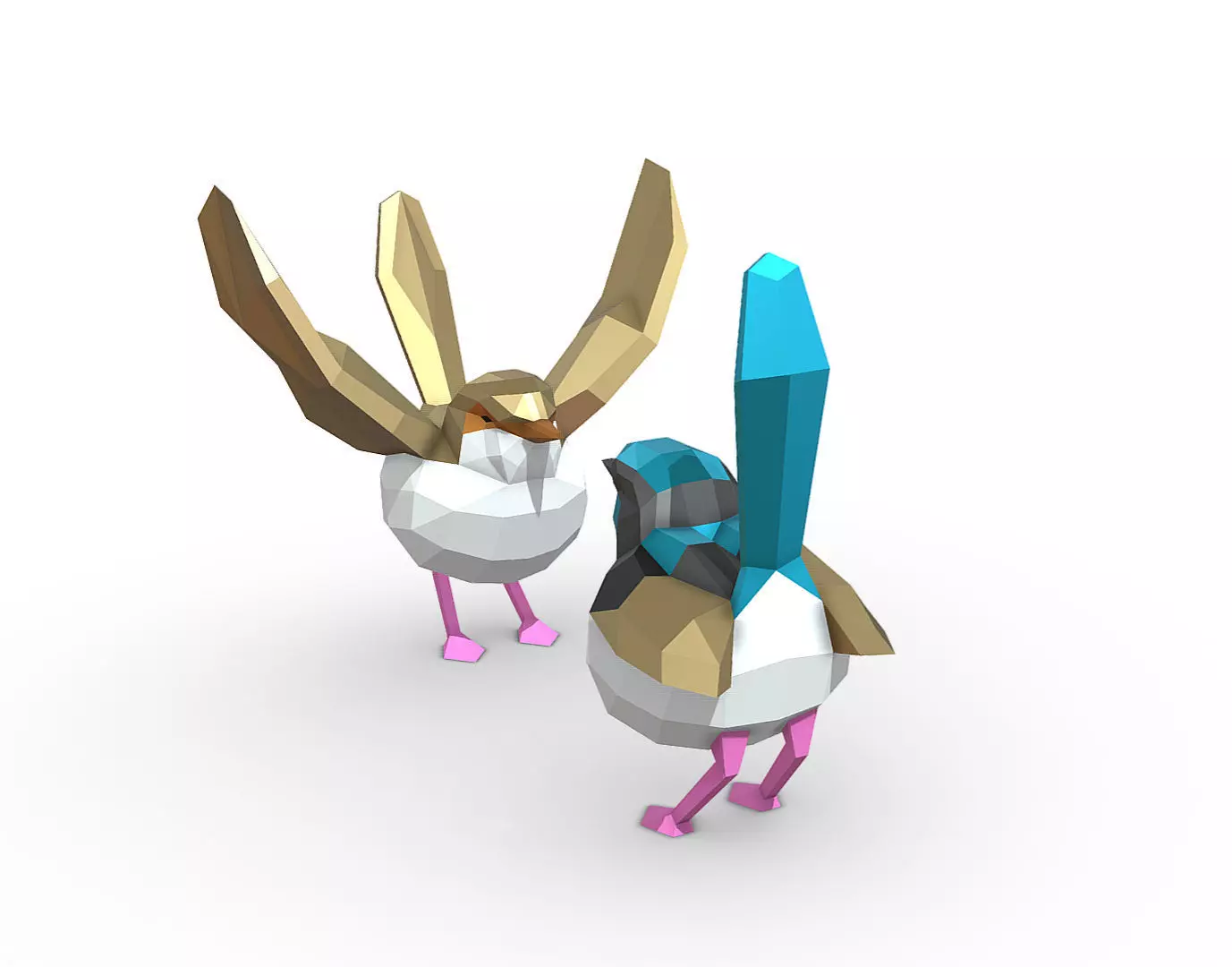 Birds wrens 3D print model_1