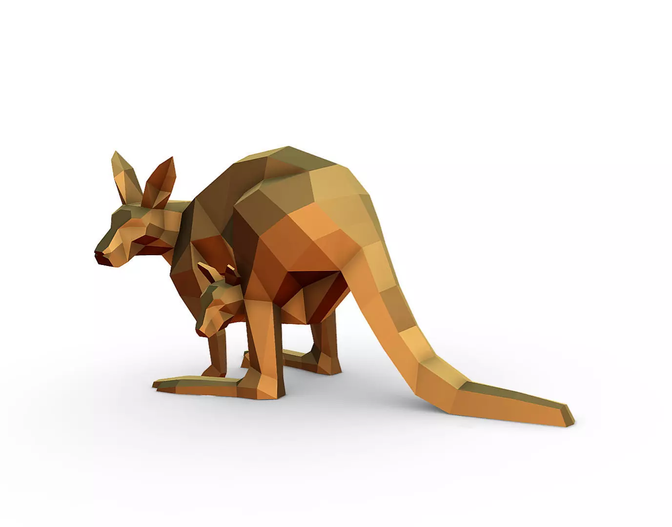 Wallaby 2 3D print model_1